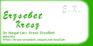 erzsebet kresz business card